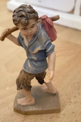 Krippe figuren holz gefasst - krippe,