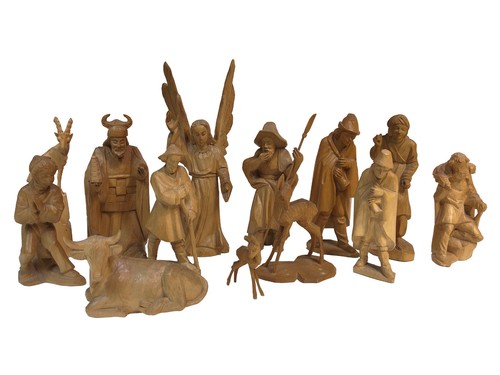 Krippenfiguren aus holz - aus,