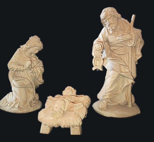 Krippenfiguren holz natur - krippenfiguren,,