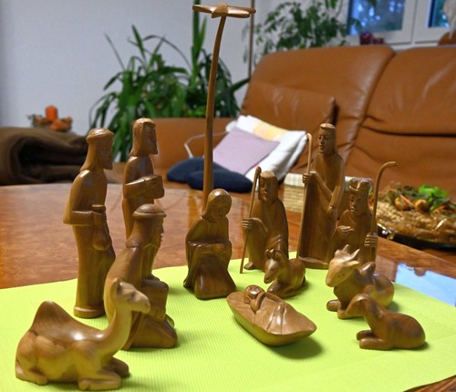 Weihnachtliche krippenfiguren - weihnachtliche,