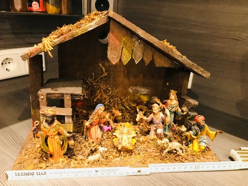 Alte weihnachtskrippe holz - holz, +