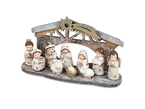 Krippe aus holz mit - krippe,