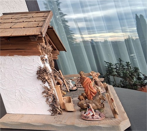 Weihnachtskrippe mit figuren - weihnachtskrippe,