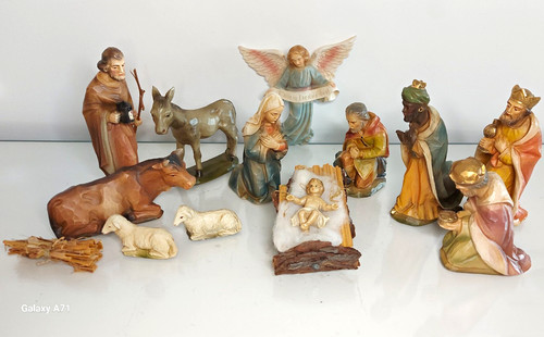 Weihnachtskrippe figurenset - weihnachtskrippe,