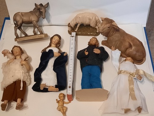 Krippenfiguren holz bekleidet - krippenfiguren,