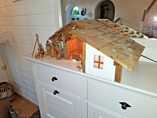 Xxl weihnachtskrippe aus holz - xxl,