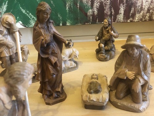 Krippenfiguren holz natur - krippenfiguren,