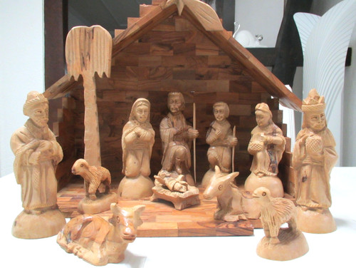 Krippe weihnachten holz mit - weihnachten,