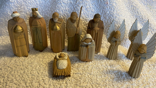 Edle holzkrippe figuren - edle,
