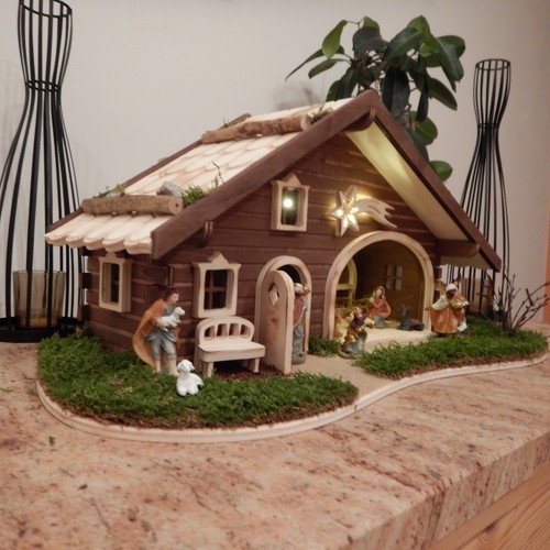 Krippe weihnachtskrippe holz - weihnachtskrippe,