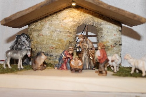 Weihnachtskrippe krippenstall - weihnachtskrippe,