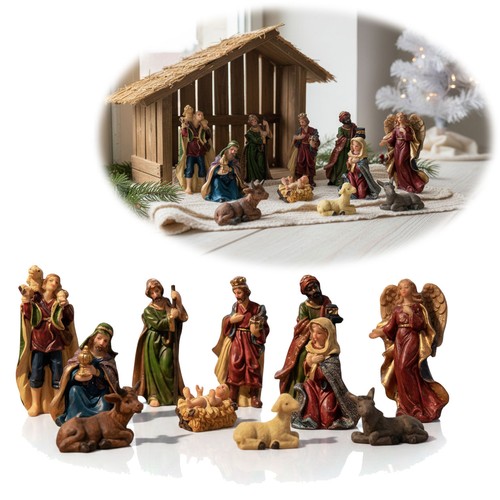 Krippenfiguren set figuren - krippenfiguren, 11