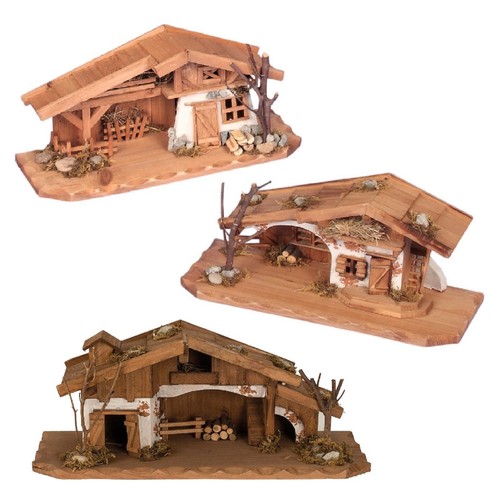 Krippe schönes holzhaus - 33, cm