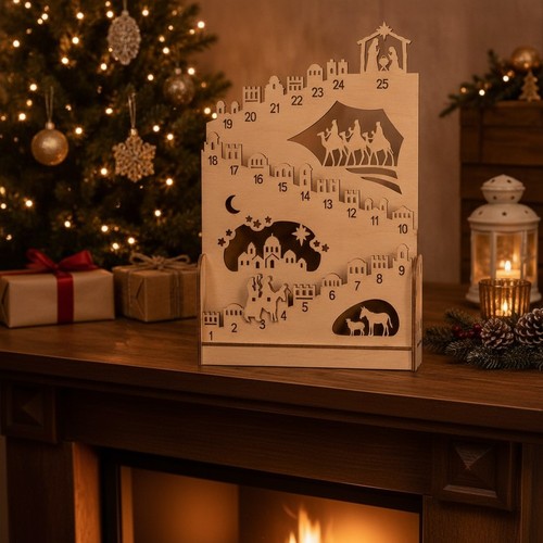 Adventskalender holz tage - holz, 25-tage