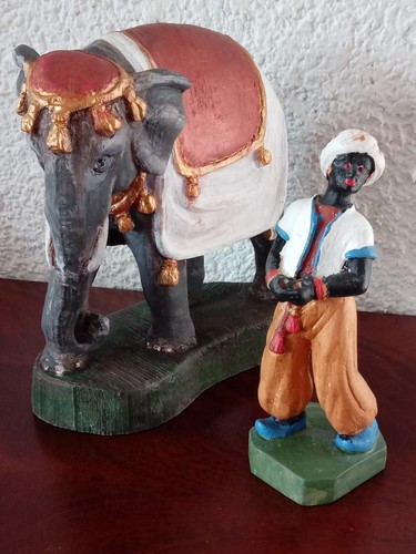 Krippenfiguren elefant - elefant, +